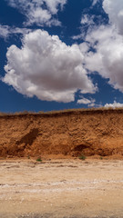 precipice coast of the Azov Sea, seascape