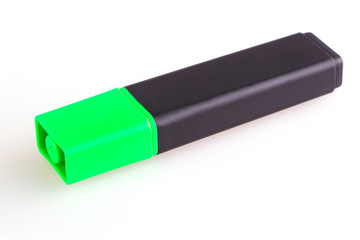 The closed marker close up isolated on white background