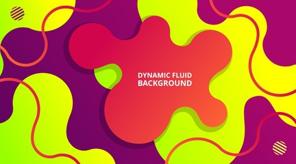 Dynamic Fluid Gradient Background Liquid Shape Composition