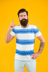 Summer vacation. Barbershop concept. Summer style. Cheerful sailor. Join my wave. Man bearded...