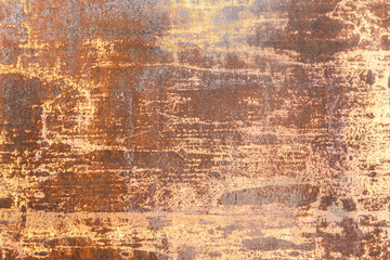 Background rusty brown red orange metal wall