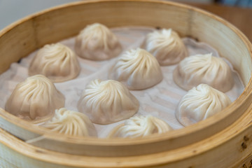 Popular chinese steamed bun Xiaolongbao