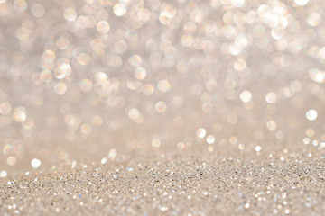 shine and sparkle of silver glitter abstract background	