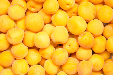 Ripe and delicious apricots background - 277313062