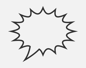 Talk bubble speech icon. Blank empty bubbles vector design elements. Chat on line symbol template. Dialogue balloon sticker silhouette.