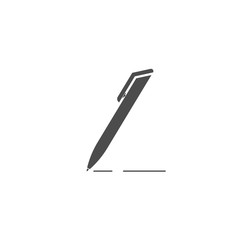 Pen icon. vector symbol modern isolated on white