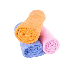 towel or bath towel on a background new.