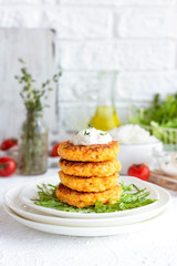 Veggie Rice cutlets with Curd Cheese and Thyme