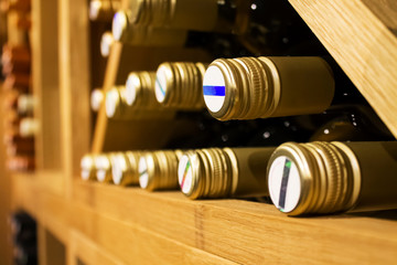 Bottles of white wine