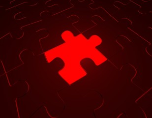 Different red puzzles, different