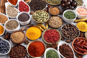 Spices and herbs.