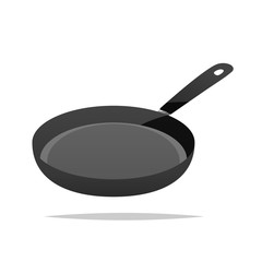 Frying pan vector isolated illustration