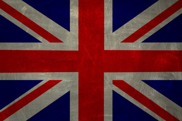 Fototapeta premium The UK flag background. Vintage square flag of United Kingdom