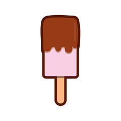 Ice cream icon isolated. Modern sweet vanilla desert sign. Trendy vector symbol for web site design, button to mobile app. Logo ice cream illustration.