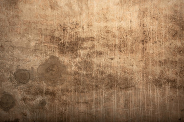 Plakat Dark brown background concrete texture wall grunge rust rusty