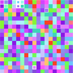 Mosaic of  colorful squares 