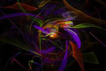 abstract digital fractal fantasy design