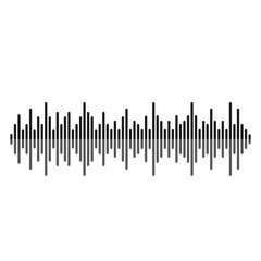 Sound waves vector illustration design 