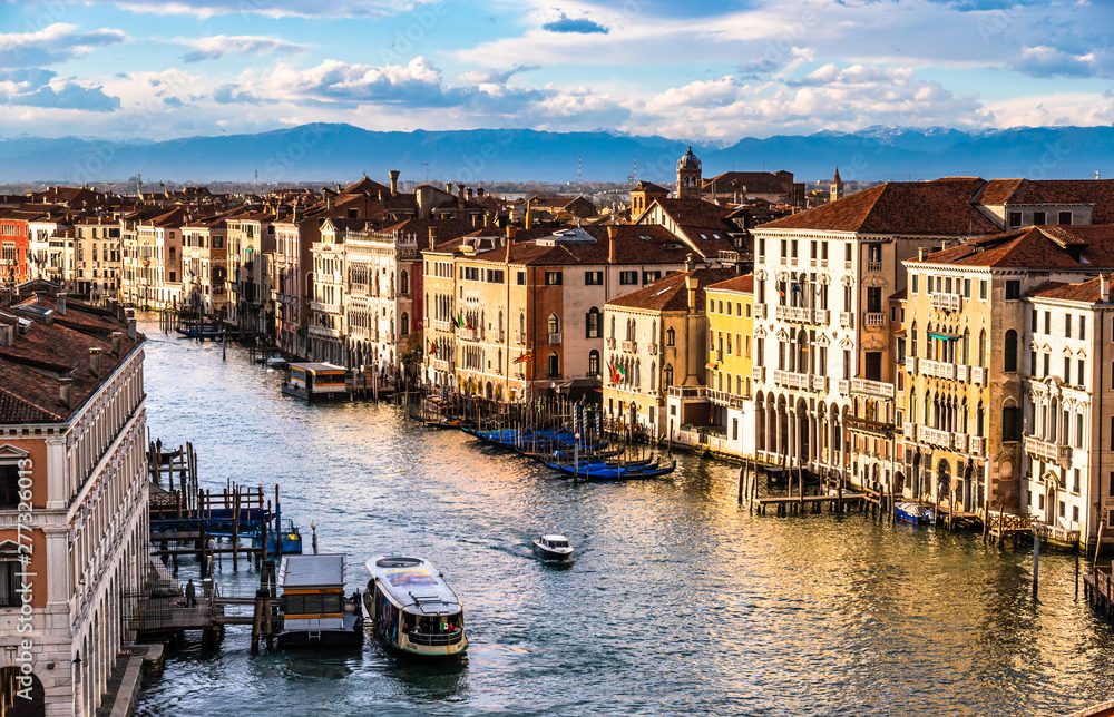 Wall mural canal in venice - italy