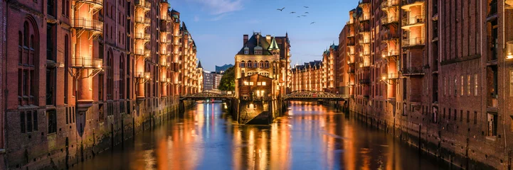 Speicherstadt panorama in Hamburg, Germany © eyetronic