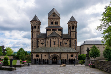 Fototapeta na wymiar Maria Laach Abbey, is a Benedictine abbey in Germany.