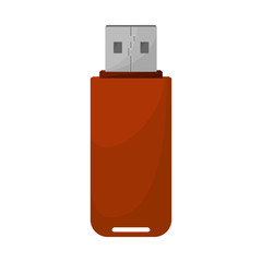 Vector illustration of usb and memory icon. Set of usb and connection stock vector illustration.