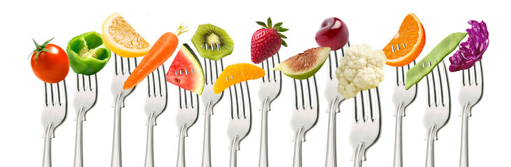 tenedores frutas y hortalizas. fruit and vegetable forks