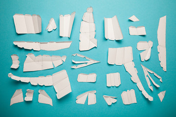 Geometric paper craft. 3d polygonal model, triangulation do it yourself design art. Decrowcraft,...