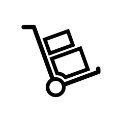 Handcart symbol icon vector illustration