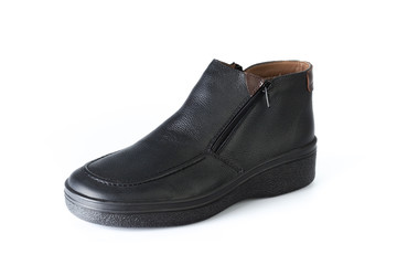 Male shoes ankle boots isolated on white background