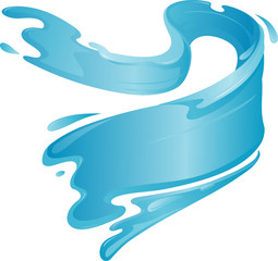 Abstract Wave Banner Water