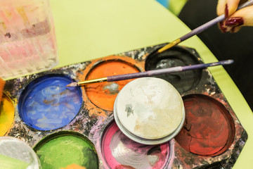 old watercolor paints