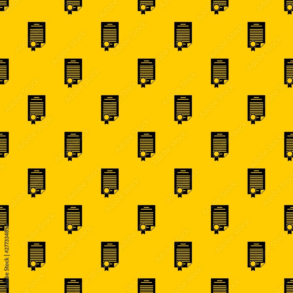 Poster contract pattern seamless vector repeat geometric yellow for any design