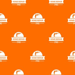 Repair car pattern vector orange for any web design best