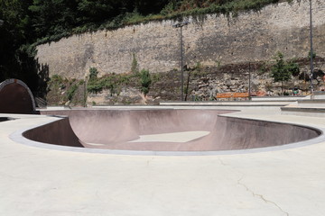 Skate Parc dans le parc de la ville de Luxembourg