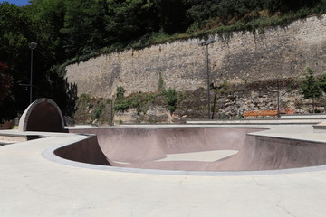 Skate Parc dans le parc de la ville de Luxembourg