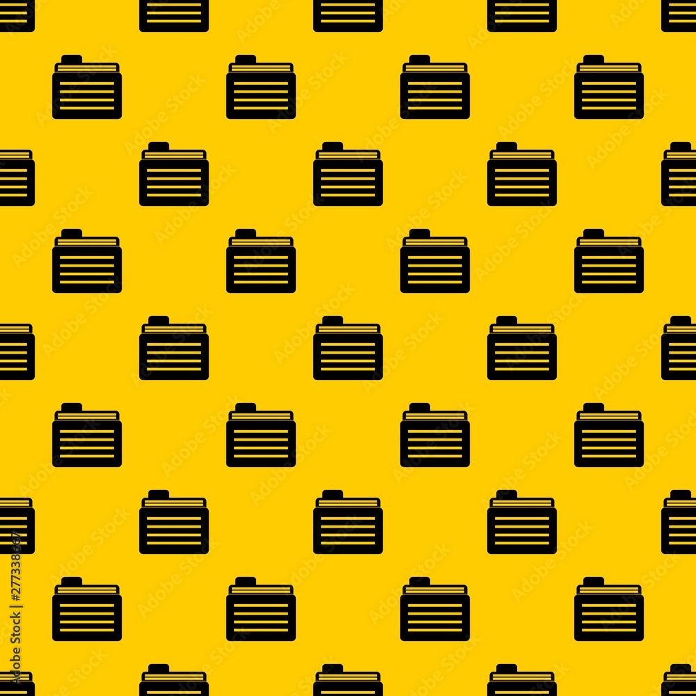Poster file folder pattern seamless vector repeat geometric yellow for any design