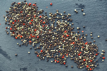 Hot red pepper. Chilean pepper on a black.