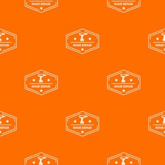 Repair home pattern vector orange for any web design best