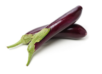 eggplant isolated on white background 