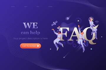 FAQ Page Header Template
