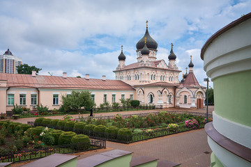 Fototapeta premium Pokrovsky Convent in Kyiv, Ukraine 
