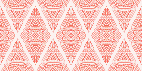 African Ethnic Style Vector Seamless Pattern