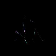 Fast Effect. Motion Neon Light Movement static