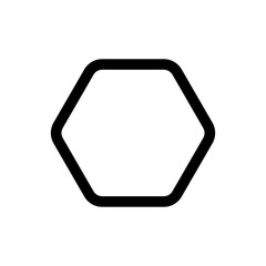 Hexagonal symbol icon vector illustration