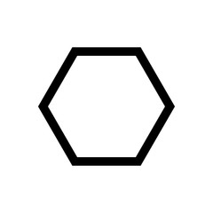 Hexagonal symbol icon vector illustration