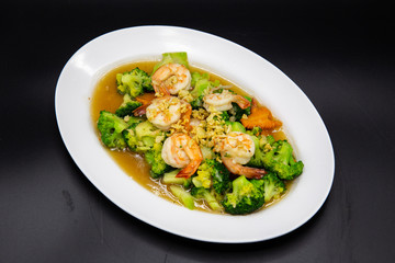 Stir Fried Broccoli with Shrimp