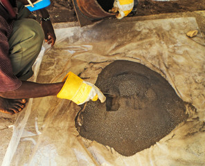 In Africa,Finely ground Coltan ore is Widely Used in the most  Modern Technology