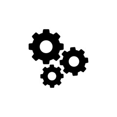 Settings gears icon logo