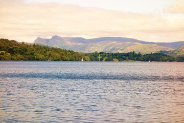 Lake Windermere in the English Lake District.